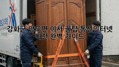 강화군 양도면 이사 꿀팁🍯: 통신/인터넷 이전 완벽 가이드!