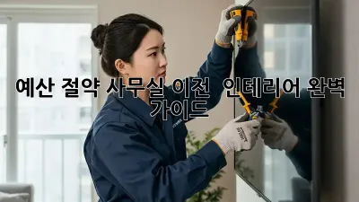 예산 절약! 사무실 이전 & 인테리어 완벽 가이드